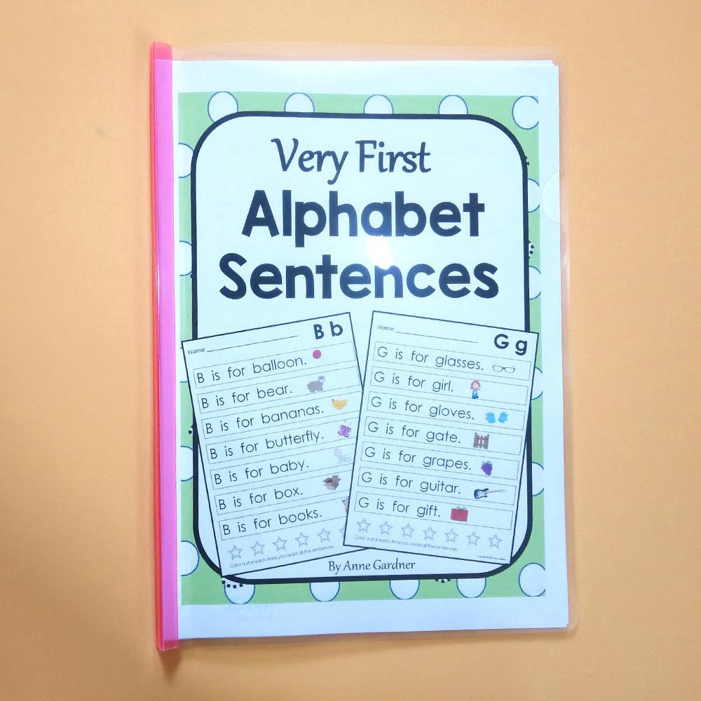 หนังสือลายตัวอักษรภาษาอังกฤษสำหรับเด็ก Learning ABC Alphabet Sentences English Workbook Training Book For Children Kids