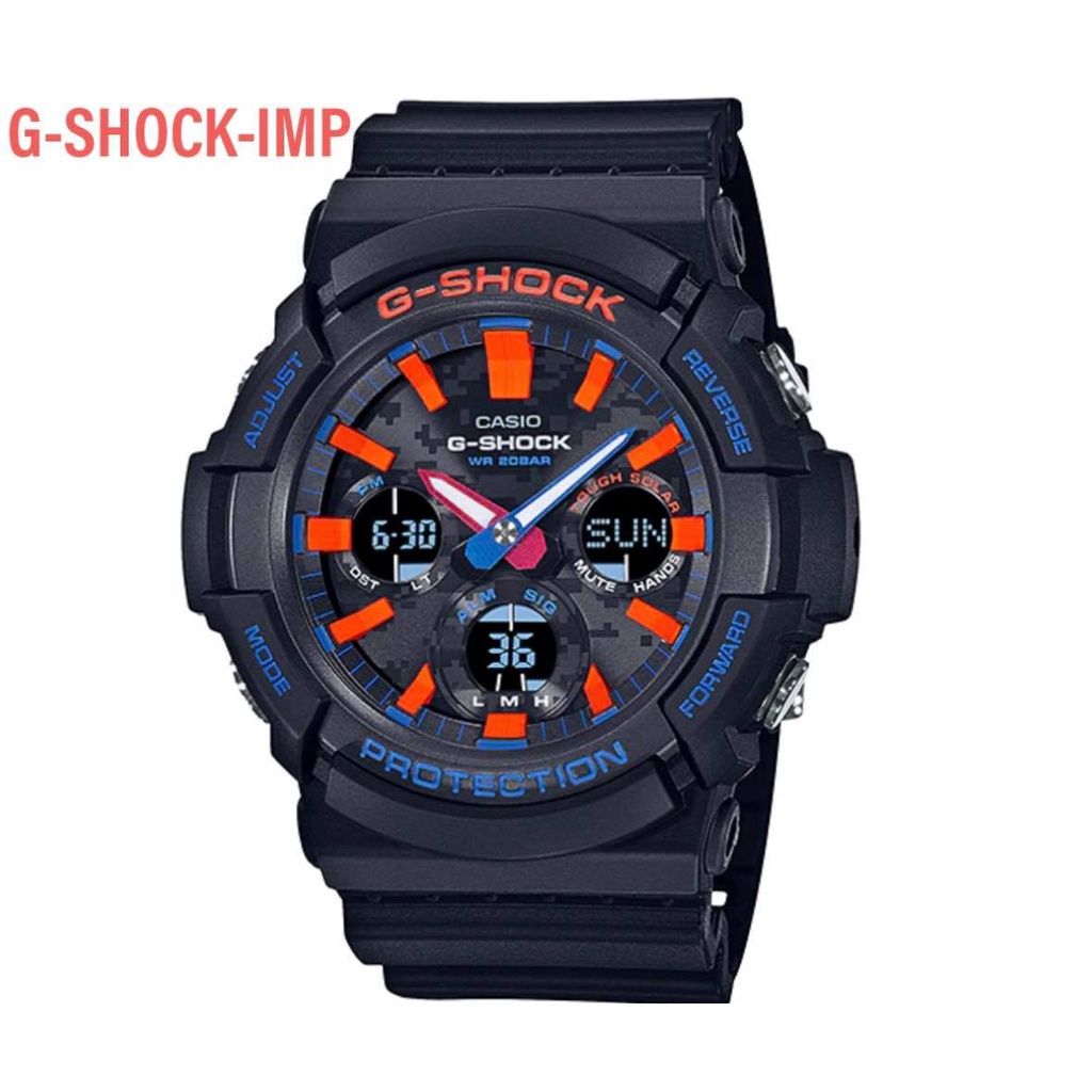 นาฬิกา G-Shock รุ่น GAS-100CT-1A  ของแท้ ประกัน Cmg 1ปี ใหม่ล่าสุด Tough Solar