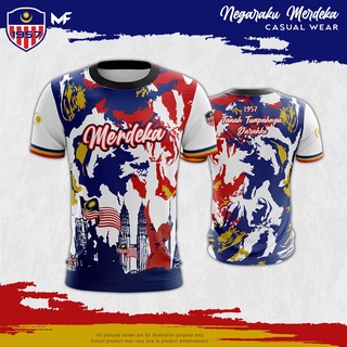 (แขนสั้น) Baju Merdeka Negaraku Malaysia Edisi 2022 XS-3XL