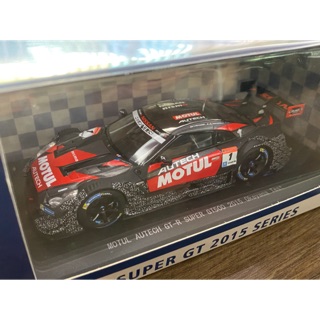 โมเดลรถแข่ง EBBRO แท้ MOTUL AUTECH GT-R SUPER GT500 2015 Okayama Test No.1