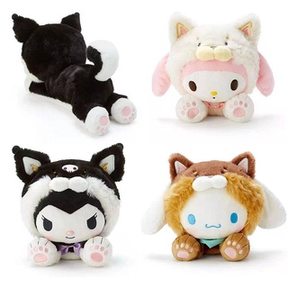 Anime Kuromi Stuff Plush Toys Kawaii Cute Stuffed My Melody Cinnamoroll Doll Soft Plushie Toys For Boys Girls