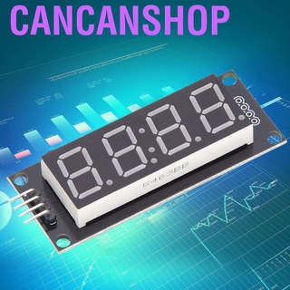 Cancanshop โมดูลหลอดไฟ Led Display 4 - Digit 7 Segment เหมาะสําหรับ Arduino Use Library Tm1637 .H