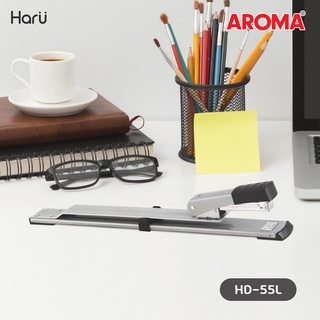 เครื่องเย็บกระดาษแบบลึก AROMA HD-55L ใช้กับลวดเย็บกระดาษ เบอร์ 3(24/6), เบอร์ 35(26/6)