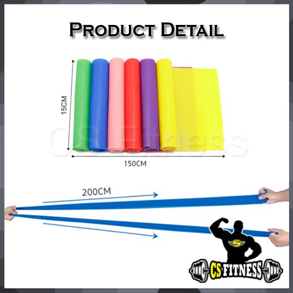 ยางยืดโยคะ ค.หนืด 2 ระดับ 15Lbs / 30Lbs  - Elastic Yoga Band - รูปที่ 6