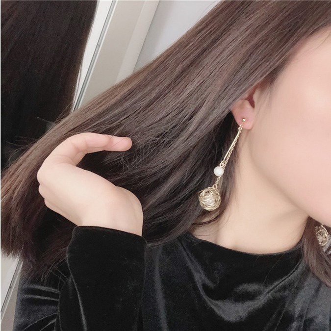 WSW - เครื่องประดับสตรีนําเข้า ต่างหูเกาหลี SNOWDROP