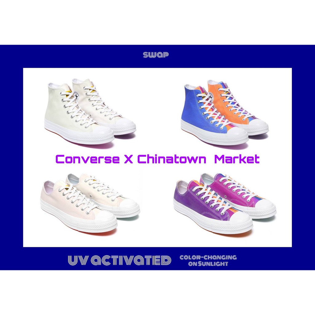 Converse X Chinatown Market Chuck 70's UV Activated เปลี่ยนสีได้เมื่อเจอแดด! ของแท้!