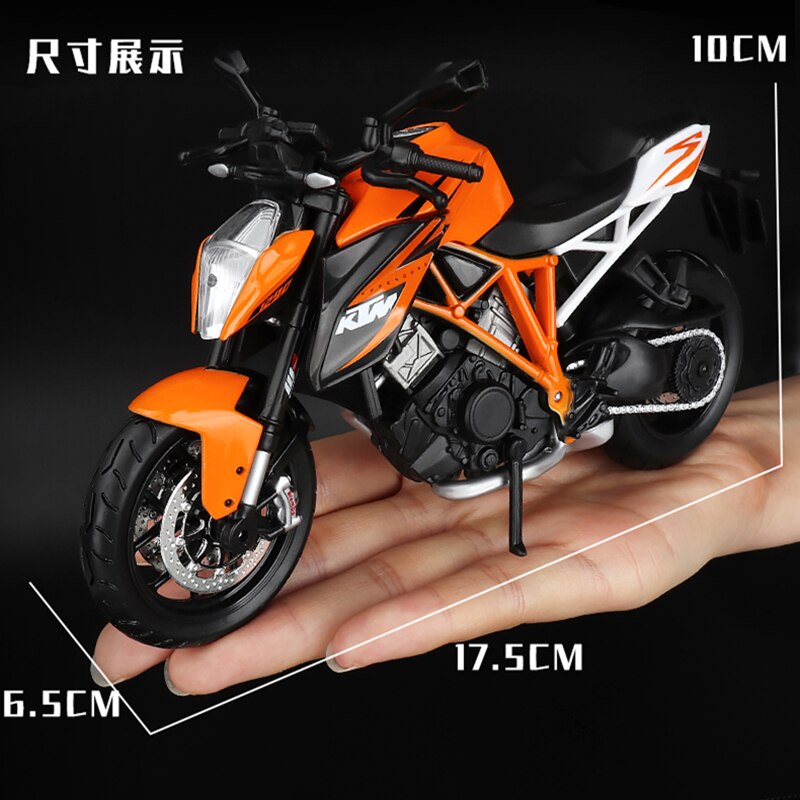Maisto 1:12 Schaalmodel – KTM 1290 Super Duke R In Oranje/zwart, Verzamelobject Van Die-cast