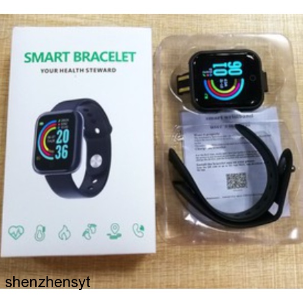 Syt Macaron Colourful สร้อยข้อมือสําหรับ Y68 smartwatch D20 D28 V6 สมาร์ทนาฬิกาเปลี่ยน Soft Tpu สายร