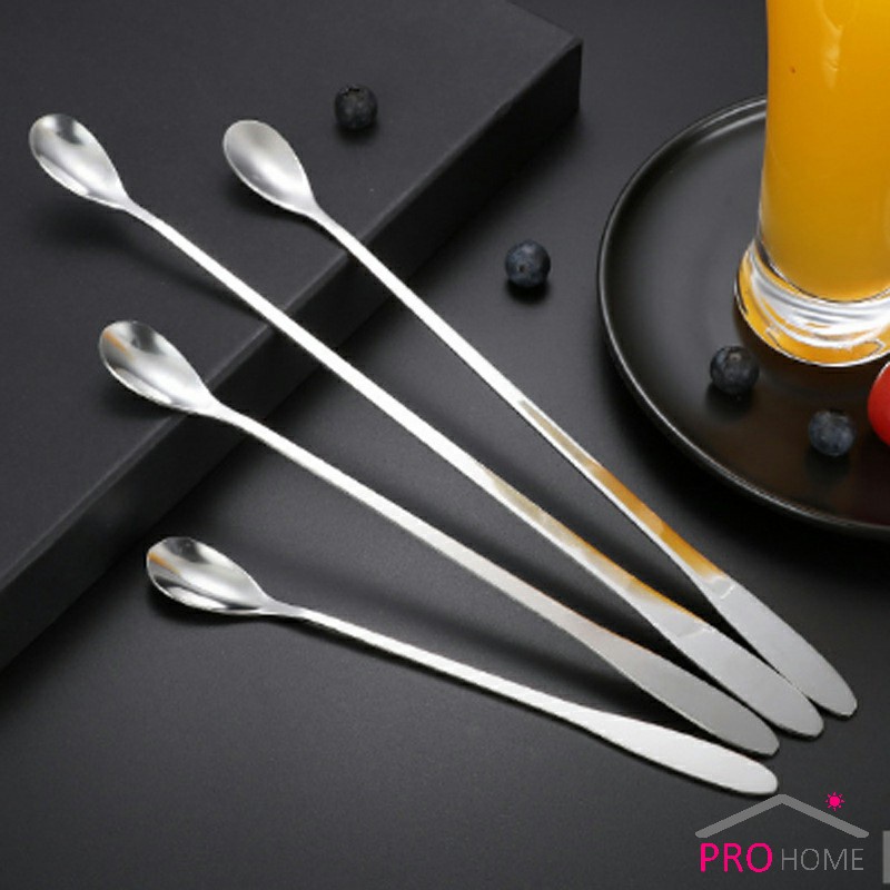 ช้อนคนด้ามยาว ช้อนหางยาวสแตนเลส stainless steel stirring spoon - รูปที่ 2