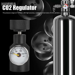 HAMMIA ⚫🔘 Tr21-4 Co2 อะแดปเตอร์ควบคุมขวดน้ําโซดา พร้อมเกจวัด 0-1500Psi CO2 Regulator