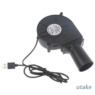 Utakee เครื่องเป่าลมย่างบาร์บีคิว USB 5V แบบพกพา สําหรับตั้งแคมป์ เดินป่า ปิกนิก กลางแจ้ง