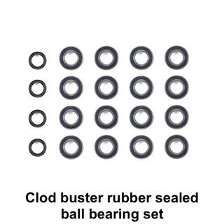 Clod buster rubber sealed ball bearing set ชุดลูกปืนแบริ่งซีลยางสำหรับชุดคิท TAMIYA Clod Buster และ Bull Head