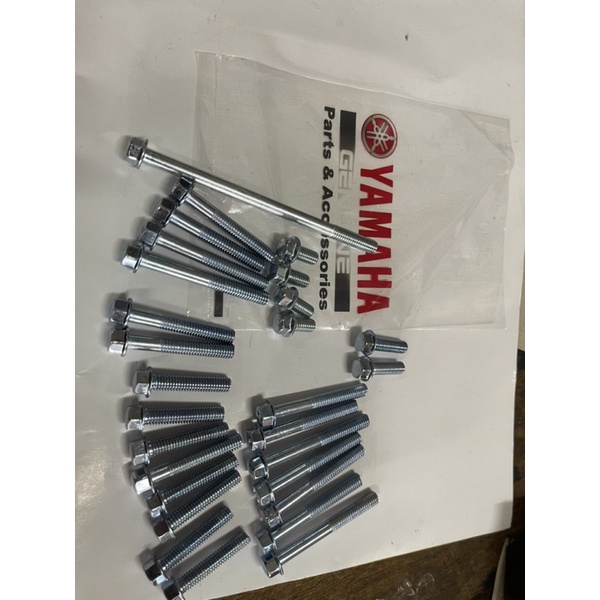 Yamaha y110 ss1 ss2 ss110 y110ss sstwo เครื่องยนต์สกรูฝาครอบ Enjin Skru ชุดสกรูฝาครอบเครื่องยนต์ t8