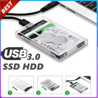 ⚡️⚡️ กล่องใส่ HDD แบบใส Harddisk SSD 2.5 inch USB3.0 แรง Hard Drive Enclosure 2139U3 (ไม่รวม HDD)