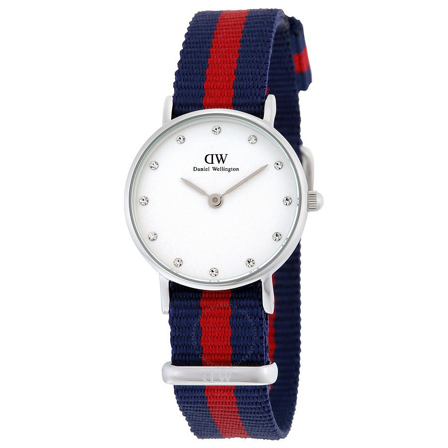 Daniel Wellington Women Nylon Leather Strap 0925DW 26mm แดเนียล นาฬิกาแบรนด์เนมของแท้ 100% สายผ้า สำ