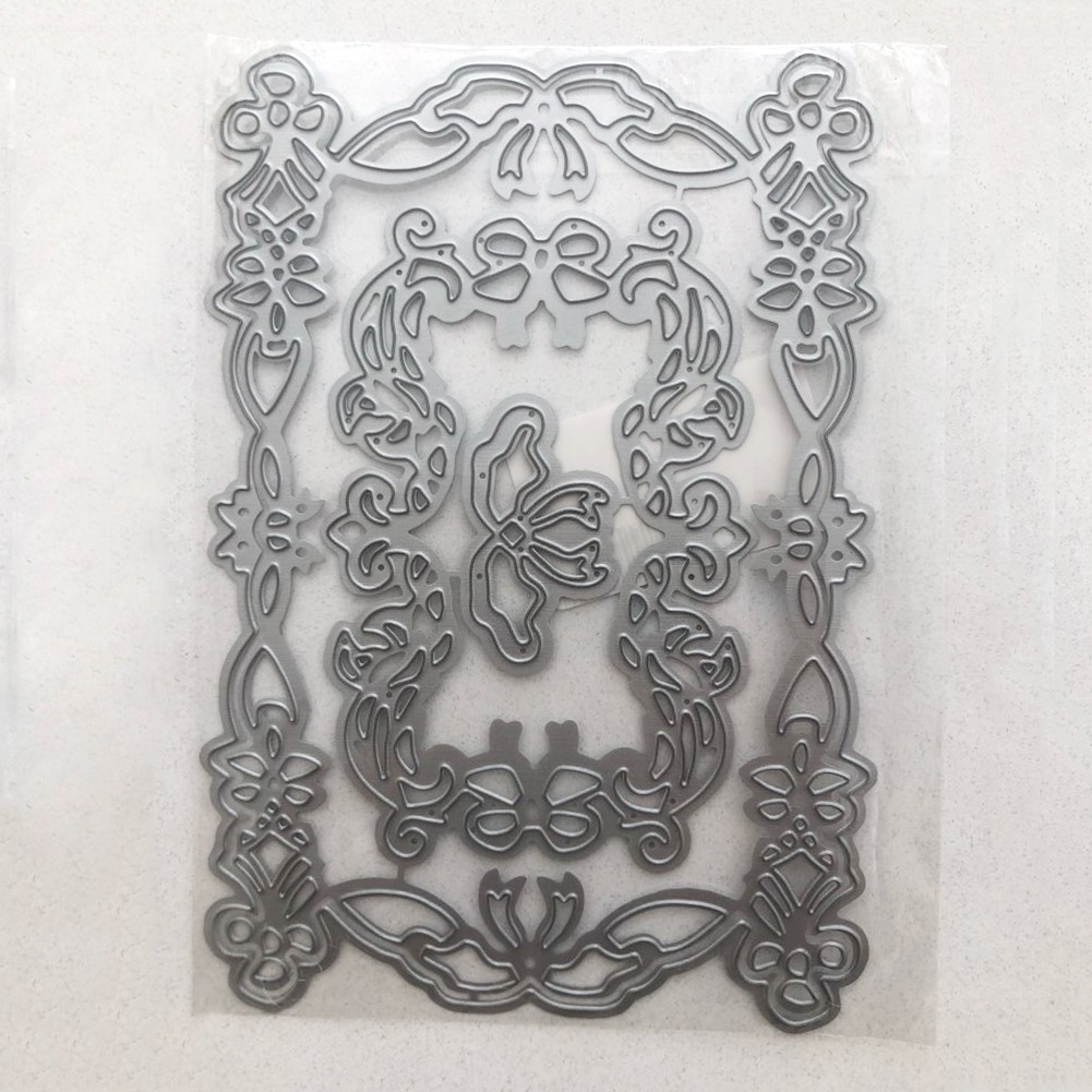 DM_Lace Frame Metal Cutting Dies DIY Scrapbooking Emboss Paper Cards ...