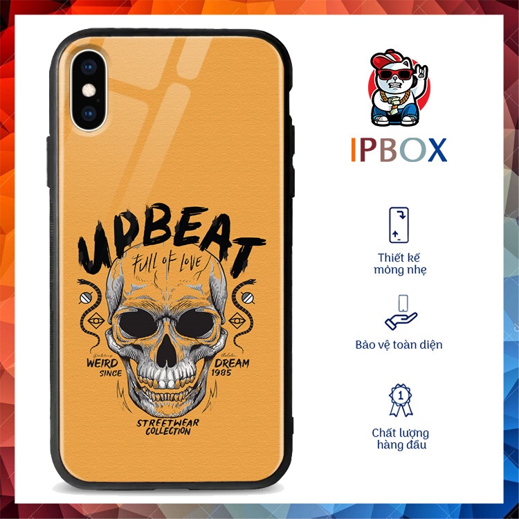 IPBOX Skull พิมพ์เคส iPhone พรีเมี่ยมสําหรับ iPhone 12/12Mini/12Pro/12Promax