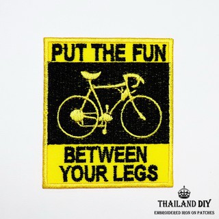 ตัวรีดติดเสื้อ ลาย จักรยาน กีฬา สัญลักษณ์ จักรยานเสือหมอบ Bicycles Cycling Patch งานปัก DIY ตัวรีด อาร์ม ติดเสื้อ แนวๆ