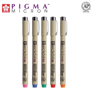 SAKURA (ซากุระ) ปากกาพิกม่าสี SAKURA หมึกสี Pigma Pen (ปากกาตัดเส้น) แบบด้ามเดี่ยว รหัส XSDK