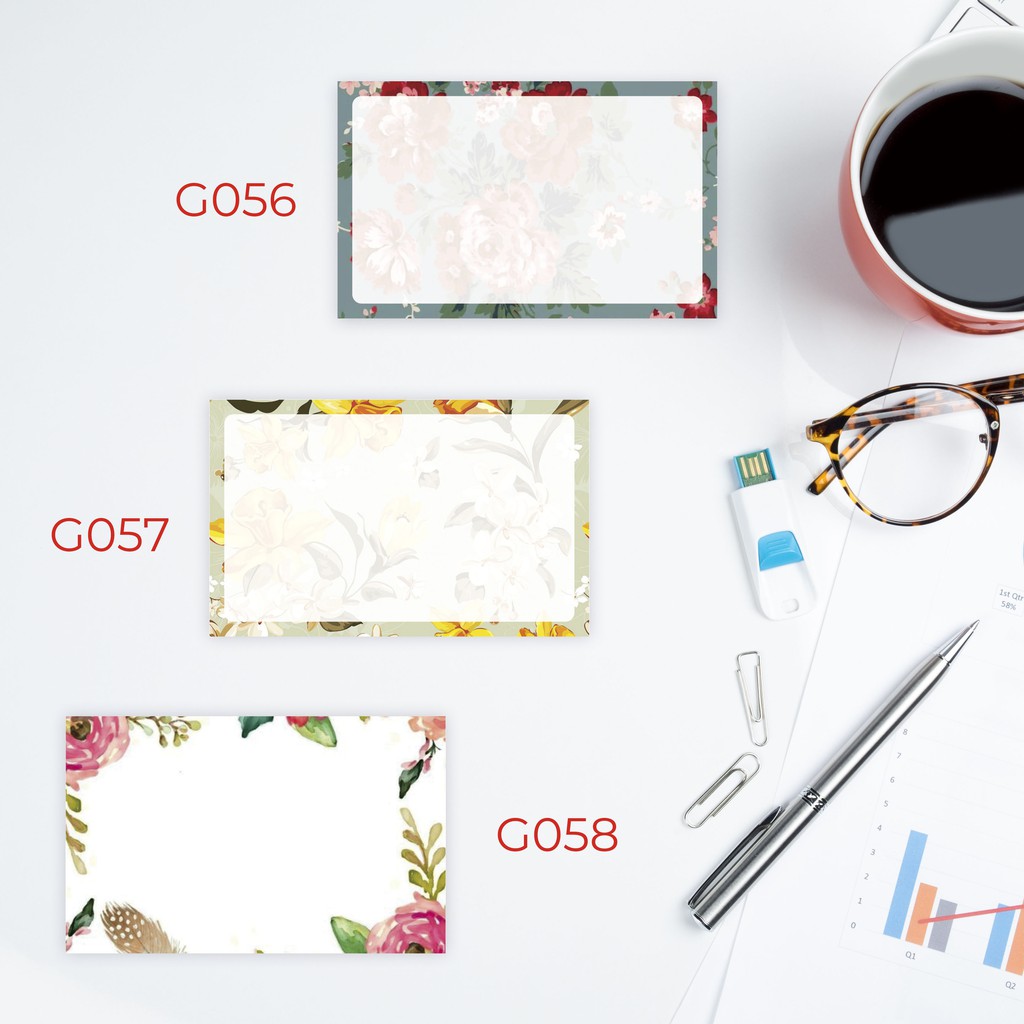 การ์ดอวยพร 10 ชิ้น G056-57-58