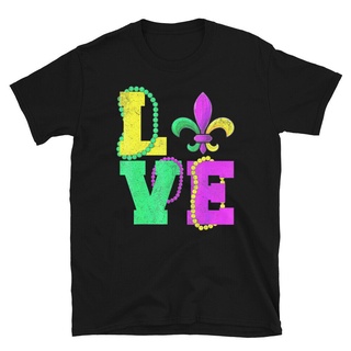 เสื้อยืด พิมพ์ลาย Love Mardi Gras New Orleans St Louis สุดเท่ เหมาะกับของขวัญ