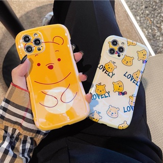 น่ารัก การ์ตูน วินนี่เดอะพูห์ เคส iPhone 13 pro max 12 pro max 12 mini 11 pro max เคสมือถือ เคส ไอโฟน ip 7p 8plus 7plus 7 8 xr xs x max case บลูเรย์ หญิง หญิง ยางทำจากซิลิคอน รุ่นคู่ นิ่ม เคส