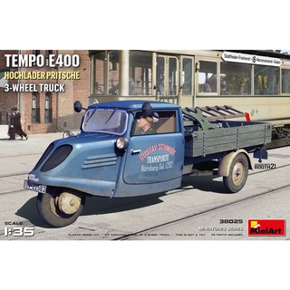 โมเดลประกอบ MiniArt 1/35 MI38025 TEMPO E400 HOCHLADER PRITSCHE 3-WHEEL TRUCK