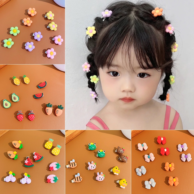 กิ๊บติดผม ขนาดเล็ก เครื่องประดับ แฟชั่นสําหรับเด็ก มี 10 ชิ้น