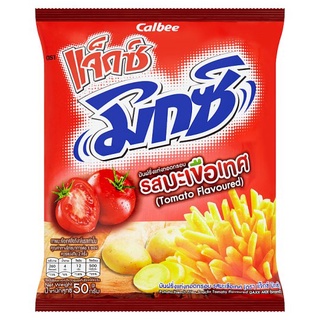 🔥ยอดนิยม!! แจ็กซ์ มิกซ์ มันฝรั่งแท่งทอดกรอบ รสมะเขือเทศ 50กรัม Jaxx Mix Tomato Flavoured Potato French Fries Snack 50g