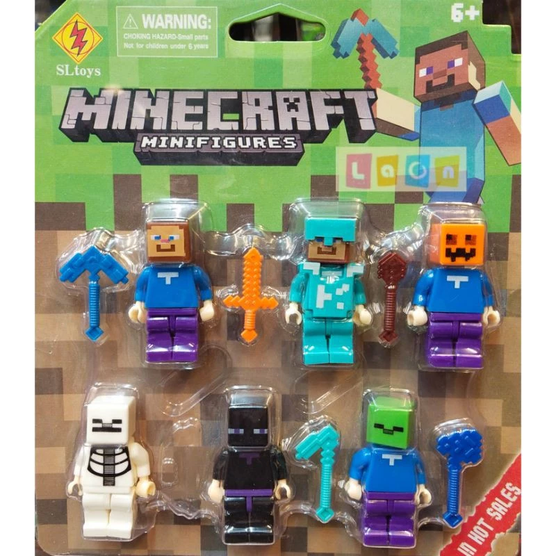เลโก้มายคราฟแผง 6 ตัว ของเล่นตัวต่อเลโก้มายคราฟ LaMinecraft mini พร้อมส่ง!!