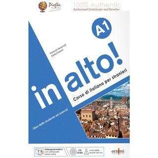 in alto! A1: Corso di italiano per stranieri mit Audio Audio : 9786188458628 (นำเข้าของแท้100%)