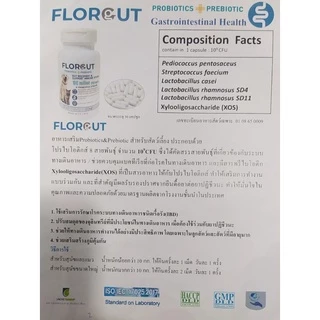 ถูกที่สุด!!🔥Florgut อาหารเสริม Probiotic&Prebiotic สำหรับสุนัขและแมว (30แคปซูล)