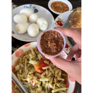 แจ่วบองฝาแดง สินค้าขายดีตลอดกาล ธรรมดา/แมงดา