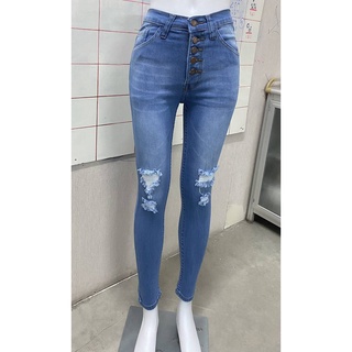 กางเกงยีนส์ผู้หญิง 👖ยีนส์เอวสูง เข้ารูปเก็บทรง ใส่แล้วขาเล็ก❤️ Size 28-36