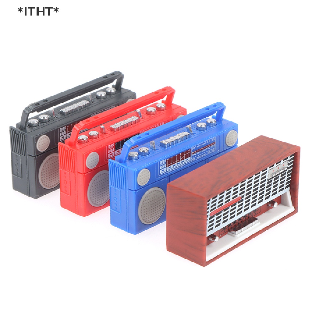[[ITHT]] 1:12 Dollhouse Miniature Radio Model Recorder Player Doll Furniture Decor [Hot