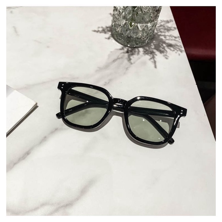 ใหม่ แว่นตากันแดด ทรงสี่เหลี่ยม สไตล์เกาหลีย้อนยุค สําหรับผู้ชาย และผู้หญิง - รูปที่ 7