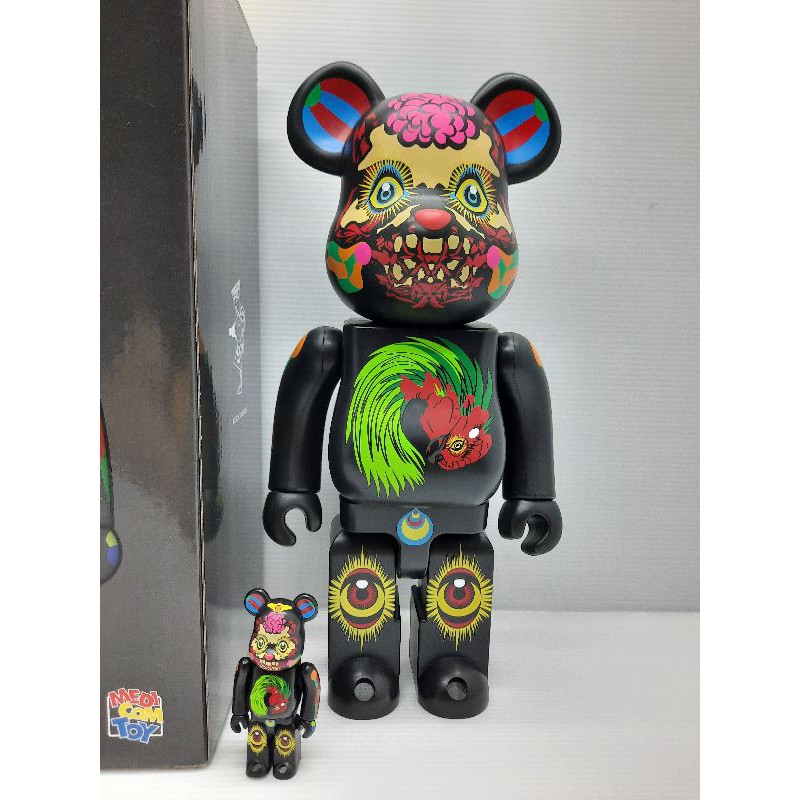 BEARBRICK 400% + 100% KEIICHI TANAAMI Medicomtoy #2