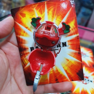 ของแท้ AUTH Bakugan RED รุ่นเก่า แดง ธาตุไฟ - No Package B1 ลูกเล็ก 710G POWER DNA