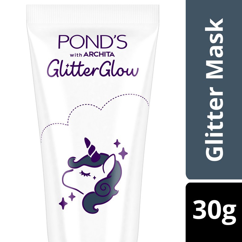 Pond’s GlitterGlow Peel-off Glitter Mask 30G.พอนด์ส กลิตเตอร์โกลว์ พีล ออฟ กลิตเตอร์มาส์ก 30 กรัม UN