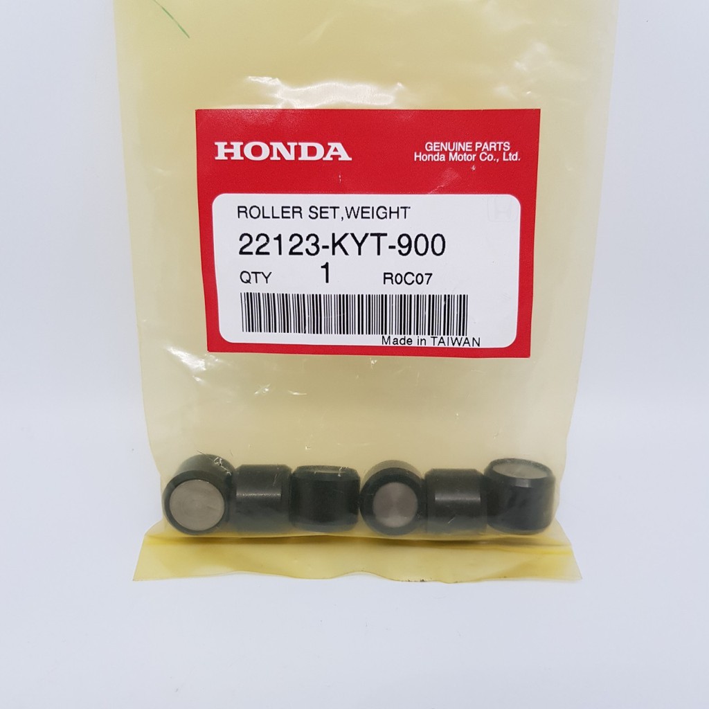 ชุด เม็ดตุ้มน้ำหนัก เม็ดตุ้มแรงเหวี่ยง  SCOOPY I ไฟเลี้ยวแยก 2009-2011 แท้ HONDA WEIGHT ROLLER SET  UK