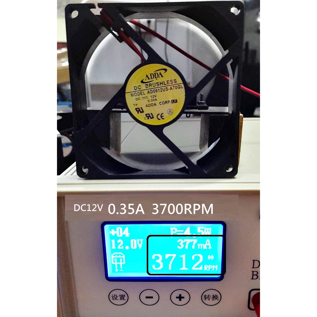 FAN พัดลม 3.5นิ้ว 12V / 3.5นิ้ว 24V (92x92x25มม)