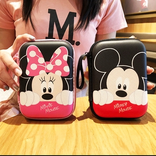 การ์ตูนน่ารักฮาร์ดไดรฟ์สายเคเบิลข้อมูลที่ชาร์จกล่องเก็บหูฟัง…