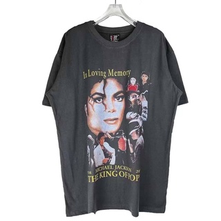 GIANT TEE JAYS MICHAEL JACKSON THE KING OF POP IN LOVING MEMORY VINTAGE 90S 1958-2009 T-SHIRT เสื้อวินเทจ ไมเคิลแจ็คสัน