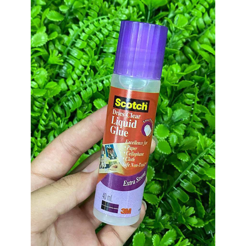 Scotch สก๊อตช์ กาวน้ำ 40มิลลิลิตร เนื้อกาวเหนียวข้น ไม่ทิ้งร่องรอยเมื่อแห้ง (จำนวน 1 หลอด)