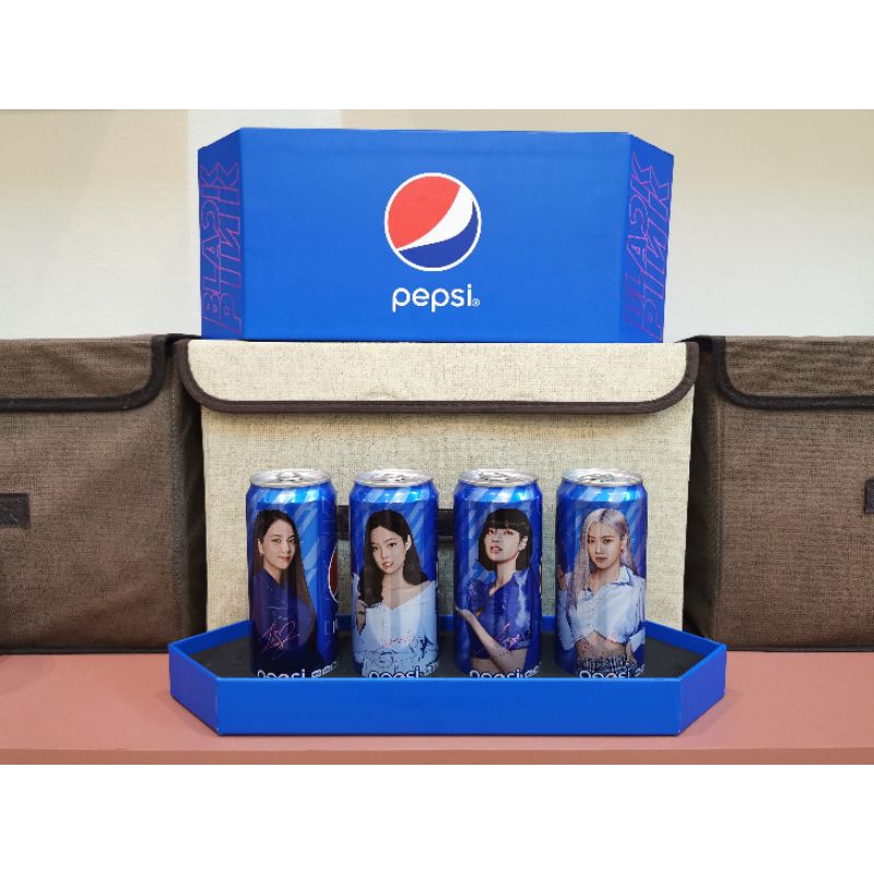 ของใหม่ pepsi x blackpink boxset สีน้ำเงิน (แถมแก้ว pepsi)​