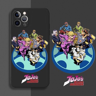 เคสโทรศัพท์มือถือ ซิลิโคน กันกระแทก พิมพ์ลาย JoJos Bizarre Adventure สําหรับ iPhone 13 12 11 Series