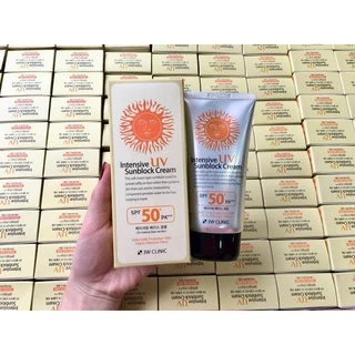 (มีส่งด่วน)Intensive UV Sunblock Cream กันแดด ครีมกันแดด 3W SPF50PA++