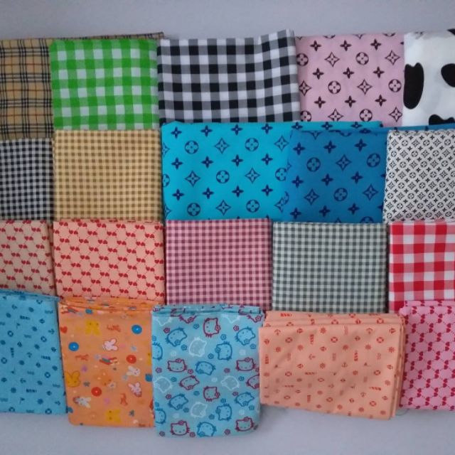 ผ้าคอตตอน ตัดเป็นเมตร หน้ากว้าง 45 นิ้ว 115 ซม. ทำหน้ากาก ตัดชุด กระเป๋า ปูโต๊ะ งาน DIY ต่างๆ