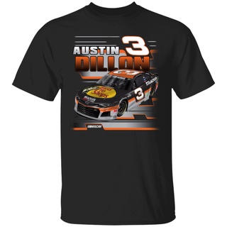 เสื้อยืด พิมพ์ลายธงหมากรุก Austin Dillon สีดํา สําหรับผู้ชาย