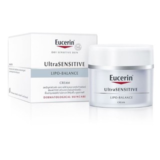 Eucerin Ultra Sensitive Lipo Balance Cream 50 มล ยูเซอริน ไลโป บาลานซ์ ลดปัญหาผิวแห้ง